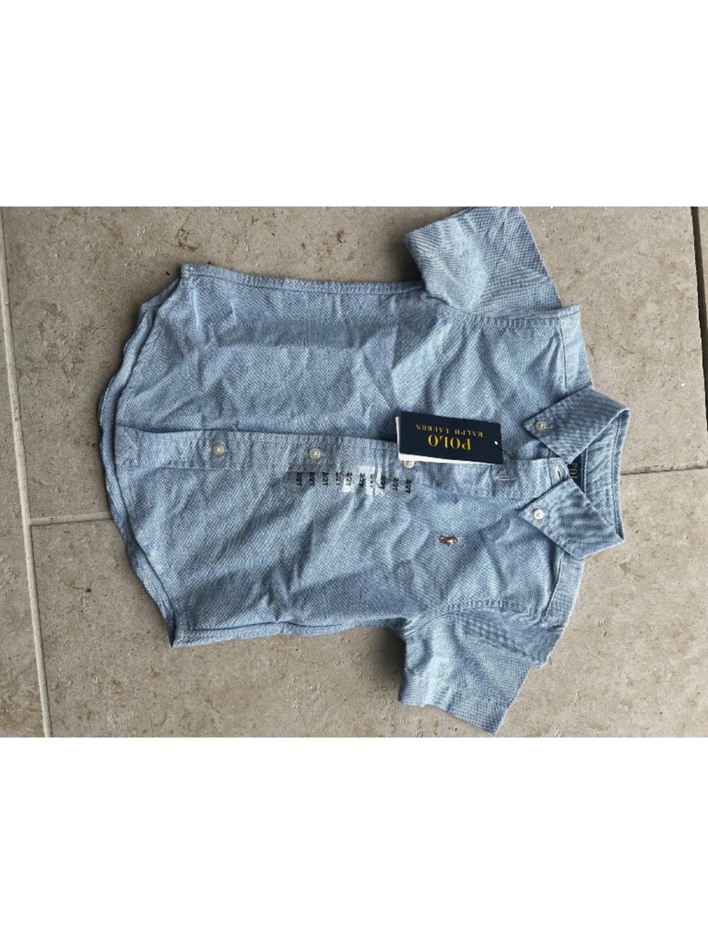 NWT Toddler Boys Polo Ralph Lauren Button Up Shirt Classic Pony Logo size 2